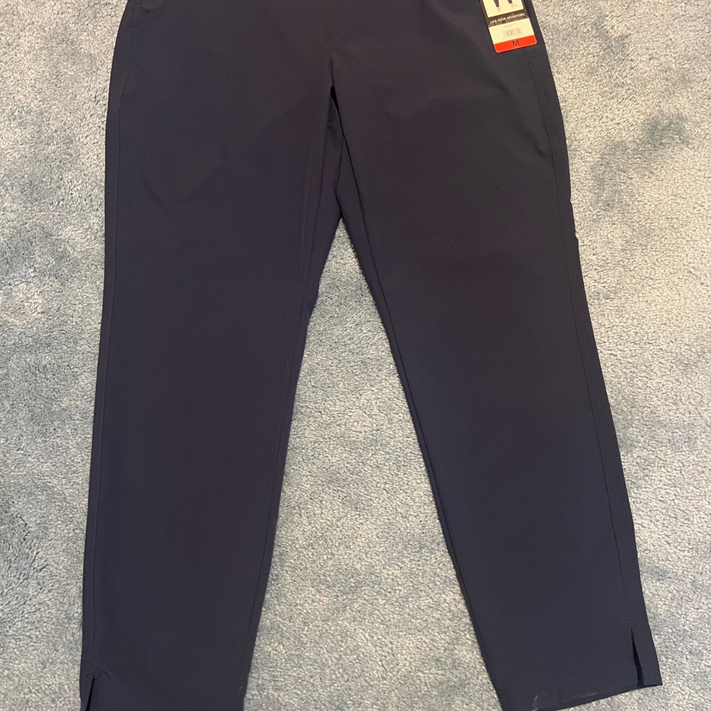 NWT Eddie Bauer Womens Traveler Lightweight Ankle Pants Navy Size Medium